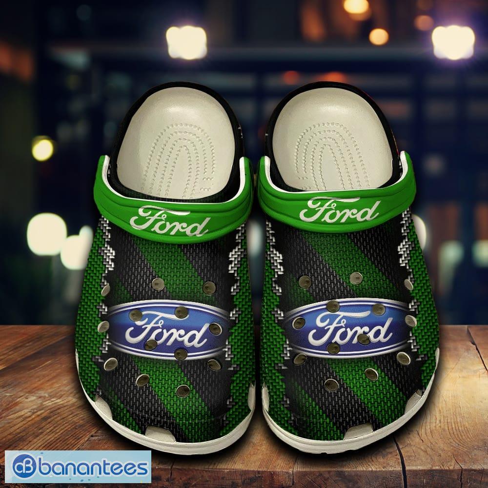 ford unique car 3d clogs shoes green for men women fans gift summer beach all over print image Ford Unique Car 3D Clogs Shoes Green For Men Women Fans Gift Summer Beach All Over Print - Ford Unique Car 3D Clogs Shoes Green For Men Women Fans Gift Summer Beach All Over Print