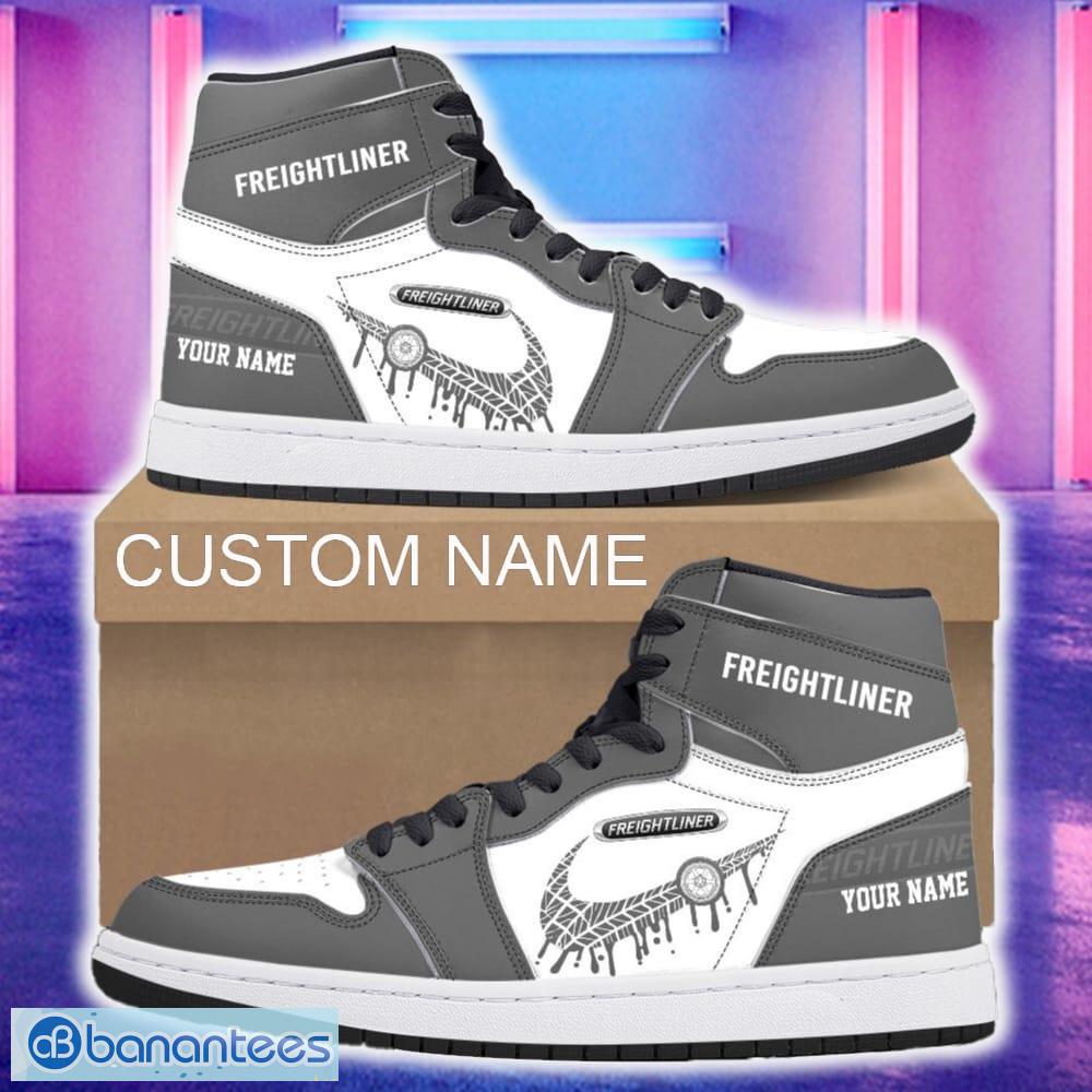 freightliner car air jordan 1 hightop shoes new for fans gift aj1 sneaker custom name image Freightliner Car Air Jordan 1 Hightop Shoes New For Fans Gift AJ1 Sneaker Custom Name - Freightliner Air Jordan 1 Hightop Shoes_4