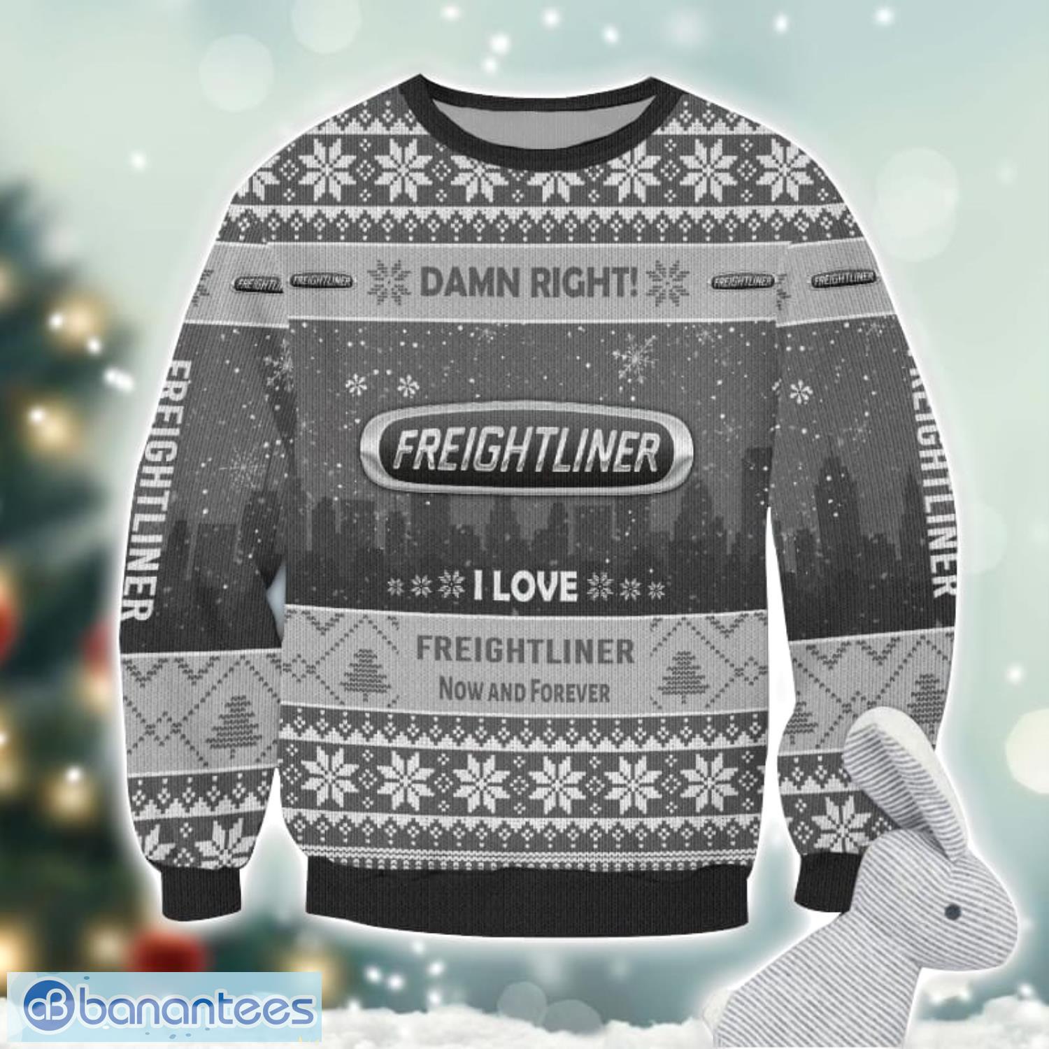 freightliner damn right i lover freightliner now and forever 3d ugly christmas sweater christmas gift 1 image Freightliner Damn Right I Lover Freightliner Now And Forever 3D Ugly Christmas Sweater Christmas Gift Product Photo 2