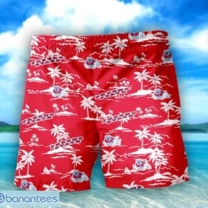 Fresno State Bulldogs 3D Tropical Pattern Coconut Tree Hawaiian Shirt And Shorts Product Photo 3