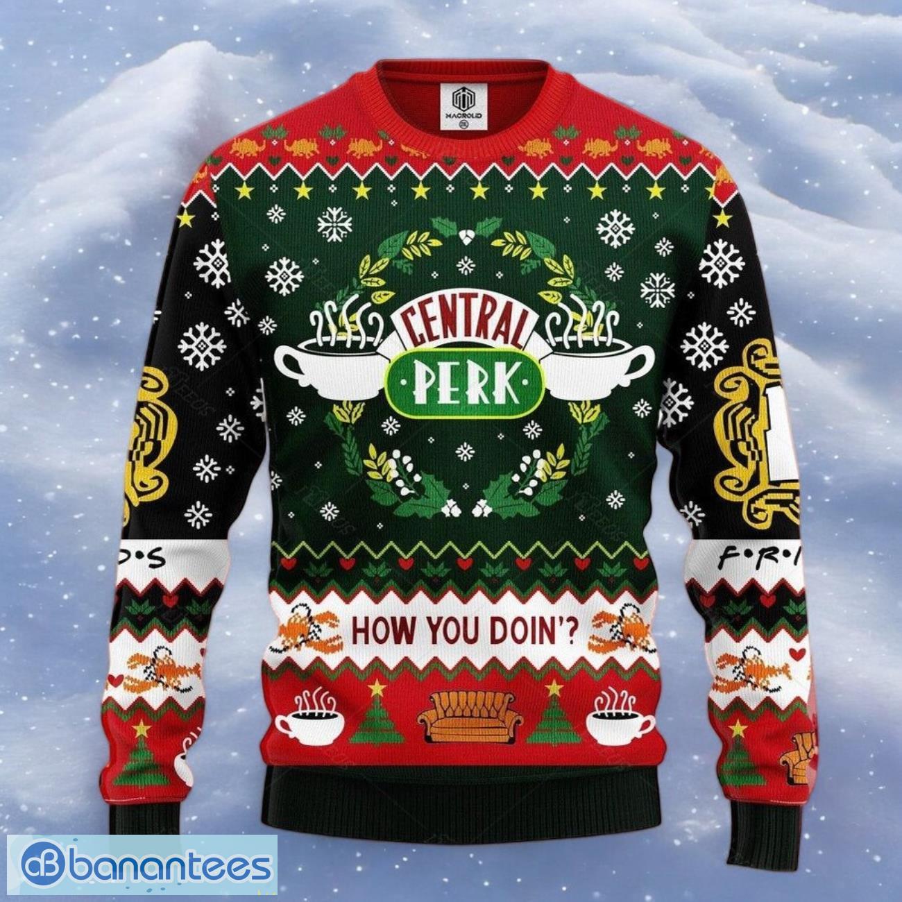 friends ugly christmas sweater holiday gift image Friends Ugly Christmas Sweater Holiday Gift Product Photo 1