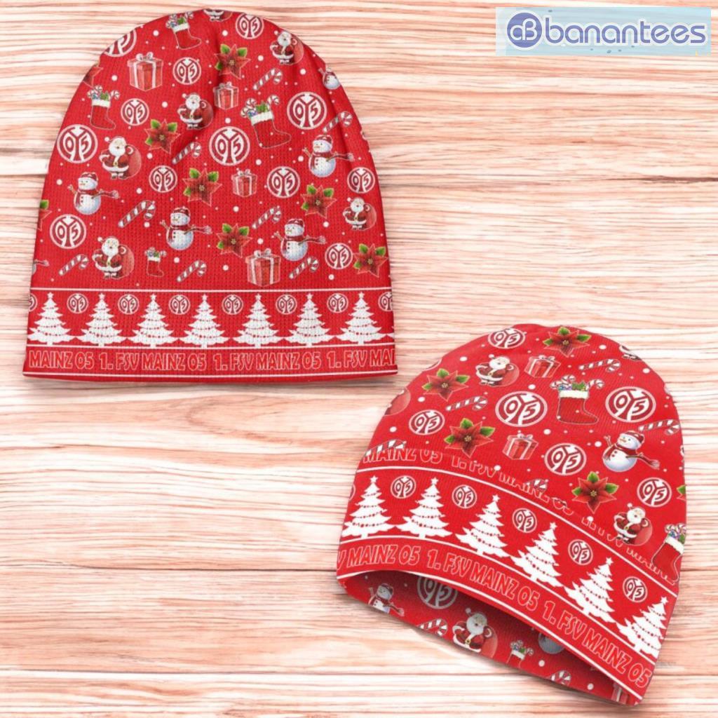 fsv mainz 05 beanie hat ugly christmas pattern gift for men and women image Fsv Mainz 05 Beanie Hat Ugly Christmas Pattern Gift For Men And Women Product Photo 1