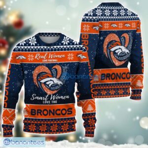 Denver Broncos Logo Ugly Christmas Sweater For Fans Men And Women Christmas Gift Ideas Product Photo 2