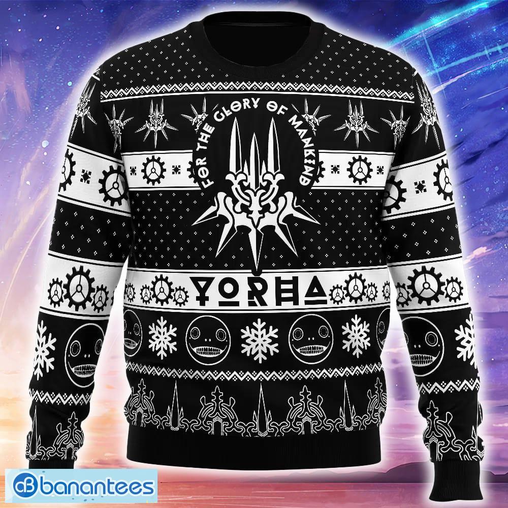 game of yorha nier automata ugly christmas 3d sweater trending holidays for men women fans image Game of Yorha Nier Automata Ugly Christmas 3D Sweater Trending Holidays For Men Women Fans - Game of Yorha Nier Automata Ugly Christmas Sweater_1