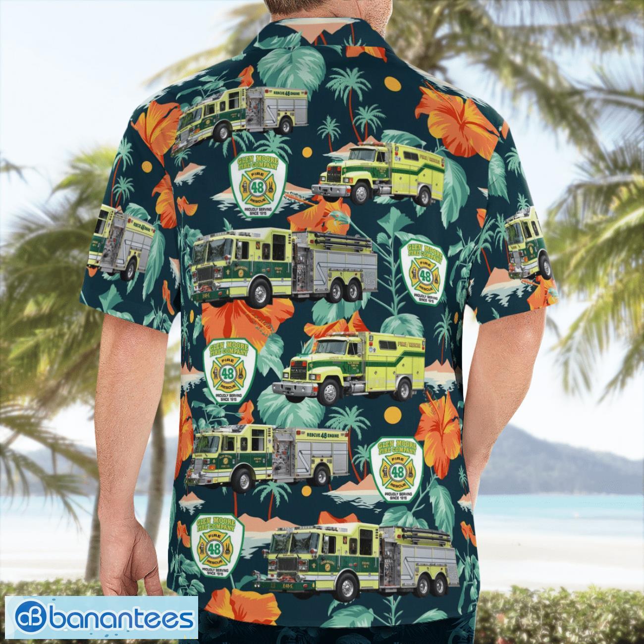 Glenmoore, Chester County, Pennsylvania, Glen Moore Fire Company Hawaiian Shirt Glenmoore, Chester County, Pennsylvania, Glen Moore Fire Company Hawaiian Shirt Product Photo 2