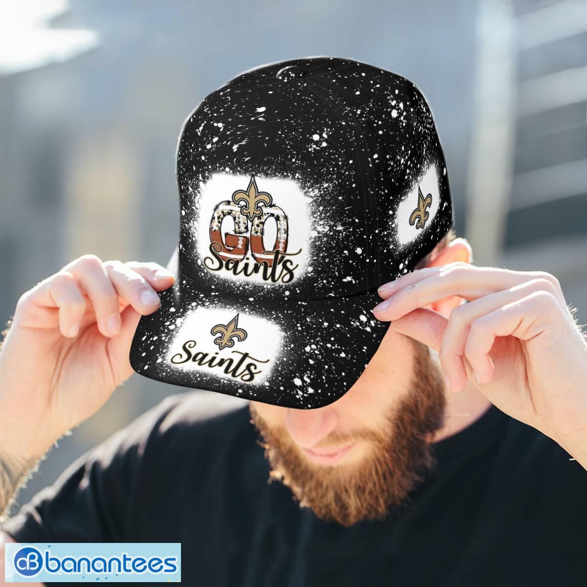 go new orleans saints bleached 3d cap hat all over print for men women fans 1 image Go New Orleans Saints Bleached 3D Cap Hat All OVer Print For Men Women Fans - Go New Orleans Saints Bleached Print Cap_3