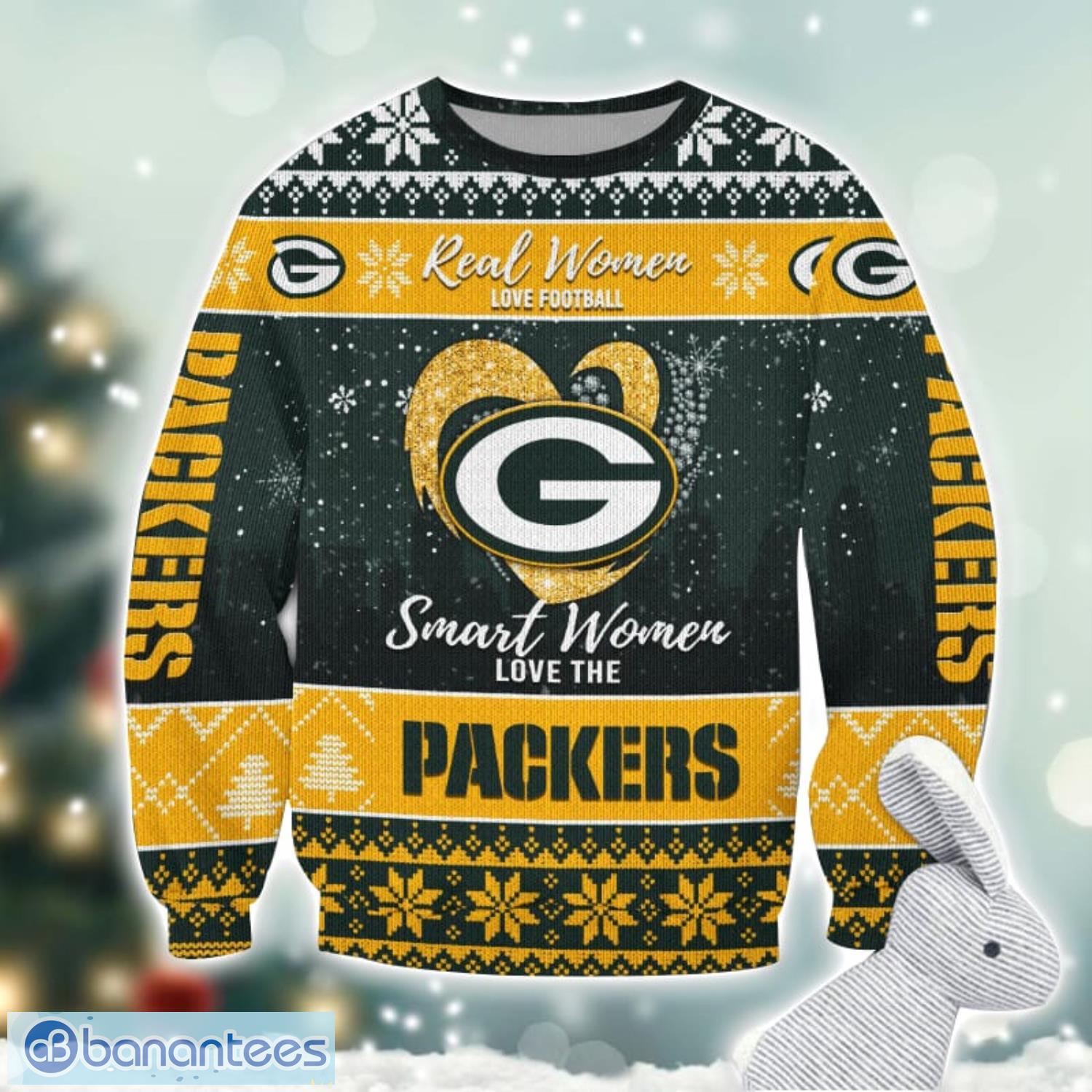green bay packers logo ugly christmas sweater for fans men and women christmas gift ideas image Green Bay Packers Logo Ugly Christmas Sweater For Fans Men And Women Christmas Gift Ideas Product Photo 1