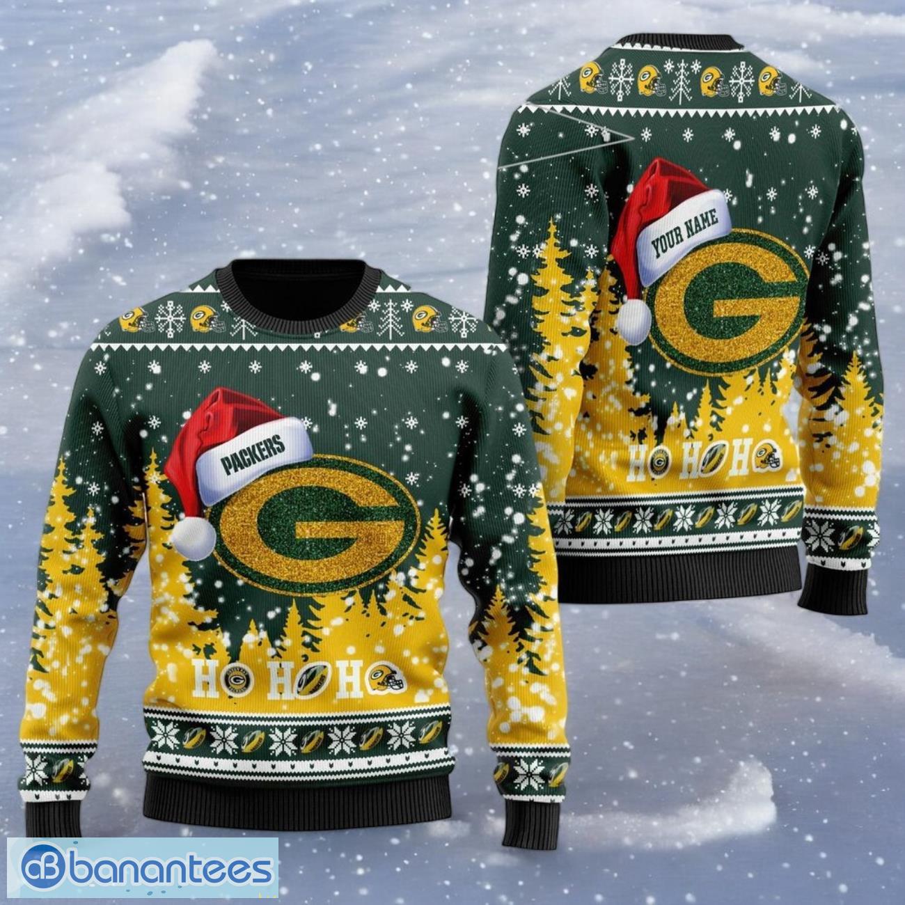 green bay packers thicken sweater shirt santa claus in the moon christmas sweater image Green Bay Packers Thicken Sweater Shirt Santa Claus In The Moon Christmas Sweater Product Photo 1