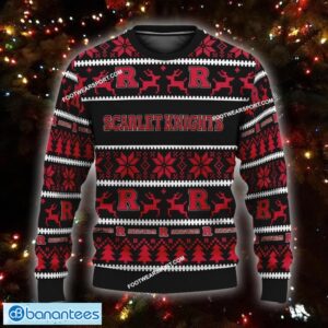 NEW Frostbite Rutgers Scarlet Knights Ugly Xmas Sweater Gift For Adult Custom Name - NCAA Rutgers Scarlet Knights Ugly Christmas Sweater For Men And Women Photo 1
