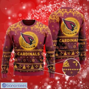 NFL Arizona Cardinals Santa Claus In The Moon Christmas Full Over Print Gifts Christmas 3D Sweater Shirt Product Photo 1