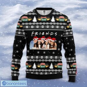 Friends Ugly Christmas Sweater Black Sweater Product Photo 1