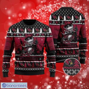 NFL Arizona Cardinals Jack Skellington Halloween Christmas Full Over Print Gifts Christmas 3D Sweater Shirt Product Photo 1