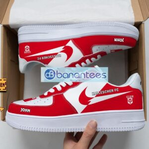 Hallescher FC Air Force Shoes Custom Name Gift For Fans AF1 Sneakers Product Photo 1