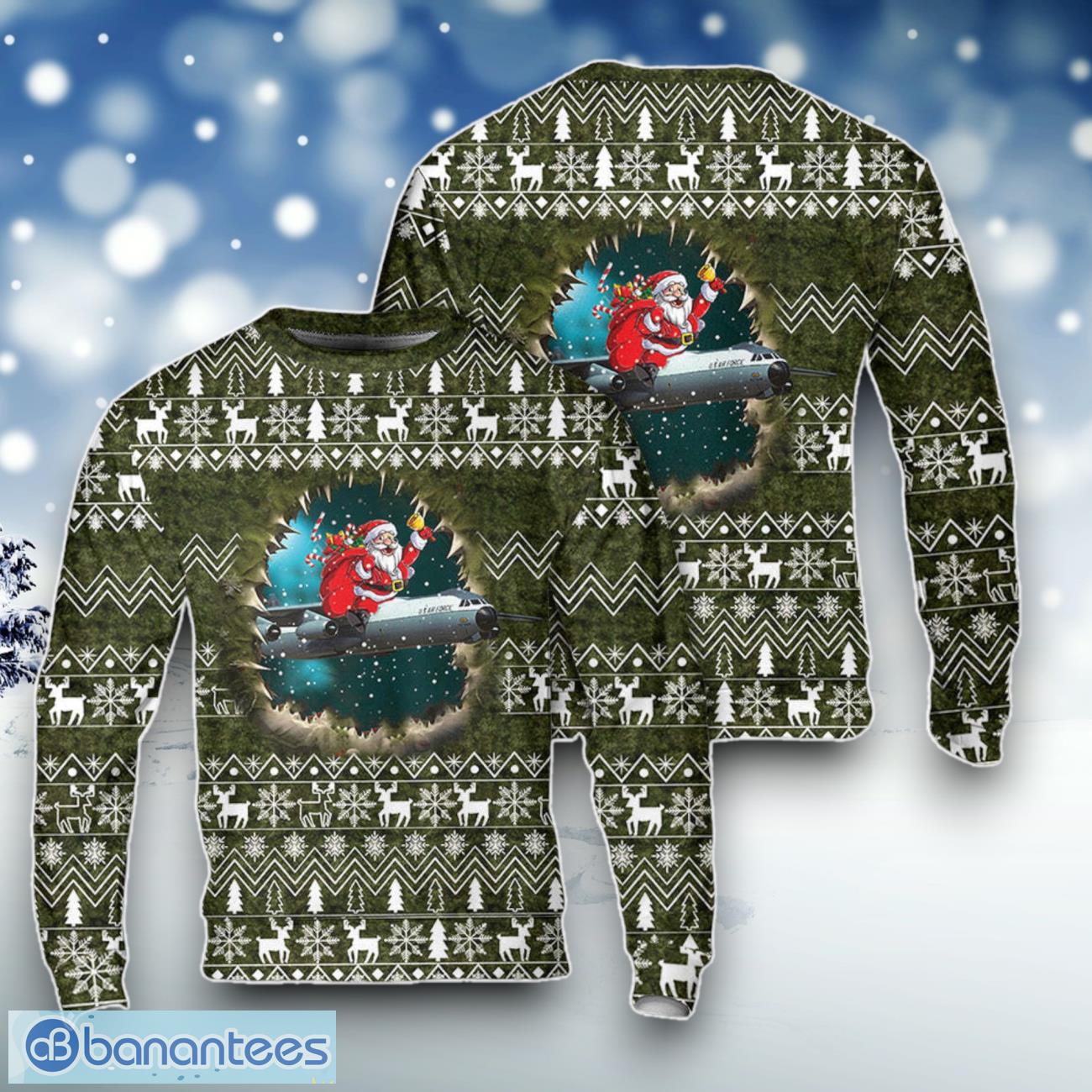 hanoi taxi is a lockheed c 141 starlifter christmas sweater for men women image Hanoi Taxi Is A Lockheed C-141 Starlifter Christmas Sweater For Men Women Product Photo 1