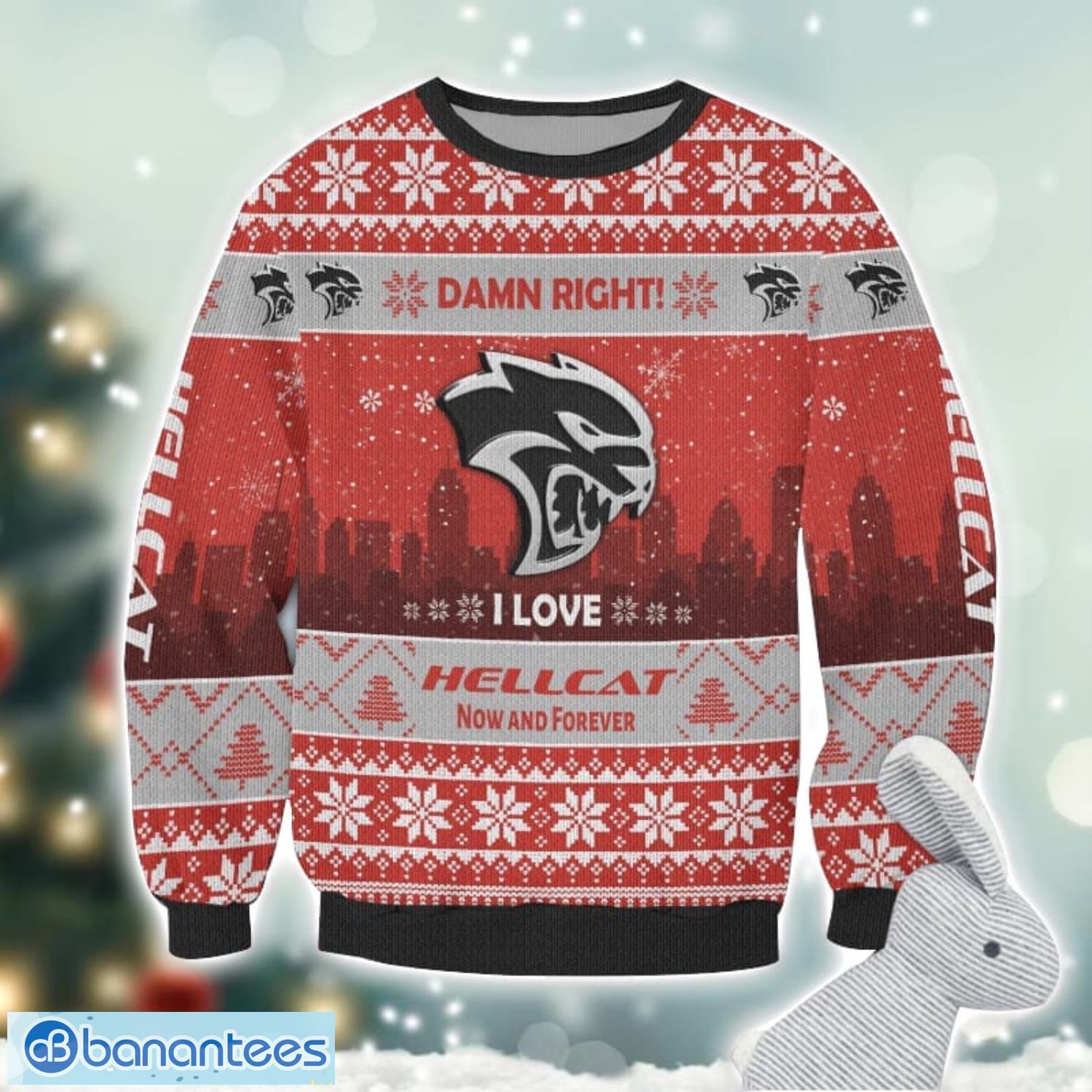 hellcat damn right i lover hellcat now and forever 3d ugly christmas sweater christmas gift 1 image Hellcat Damn Right I Lover Hellcat Now And Forever 3D Ugly Christmas Sweater Christmas Gift Product Photo 2