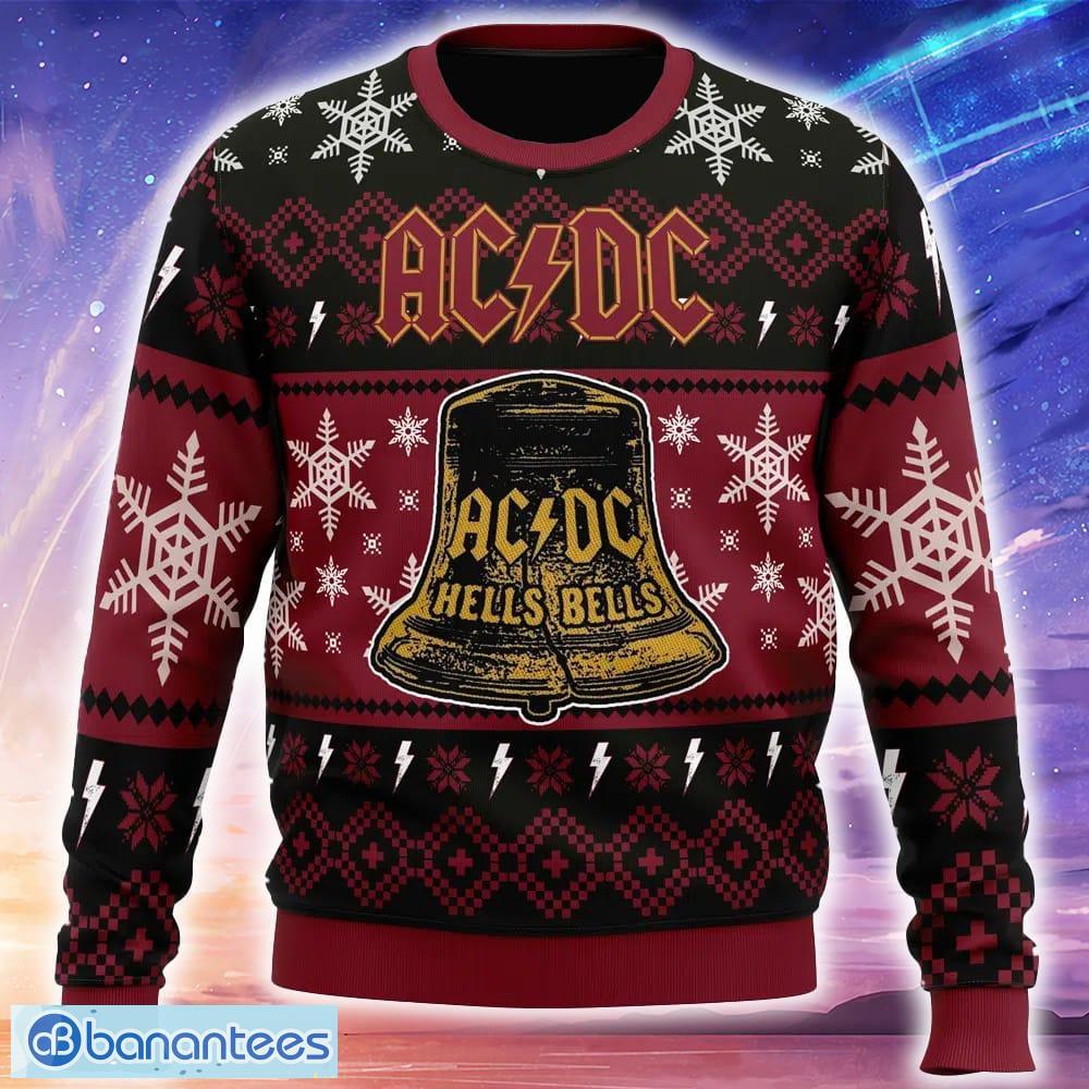 hells bells acdc knitted xmas sweater trending holidays for men women fans image Hells Bells ACDC Knitted Xmas Sweater Trending Holidays For Men Women Fans - Hells Bells ACDC Ugly Christmas Sweater_1