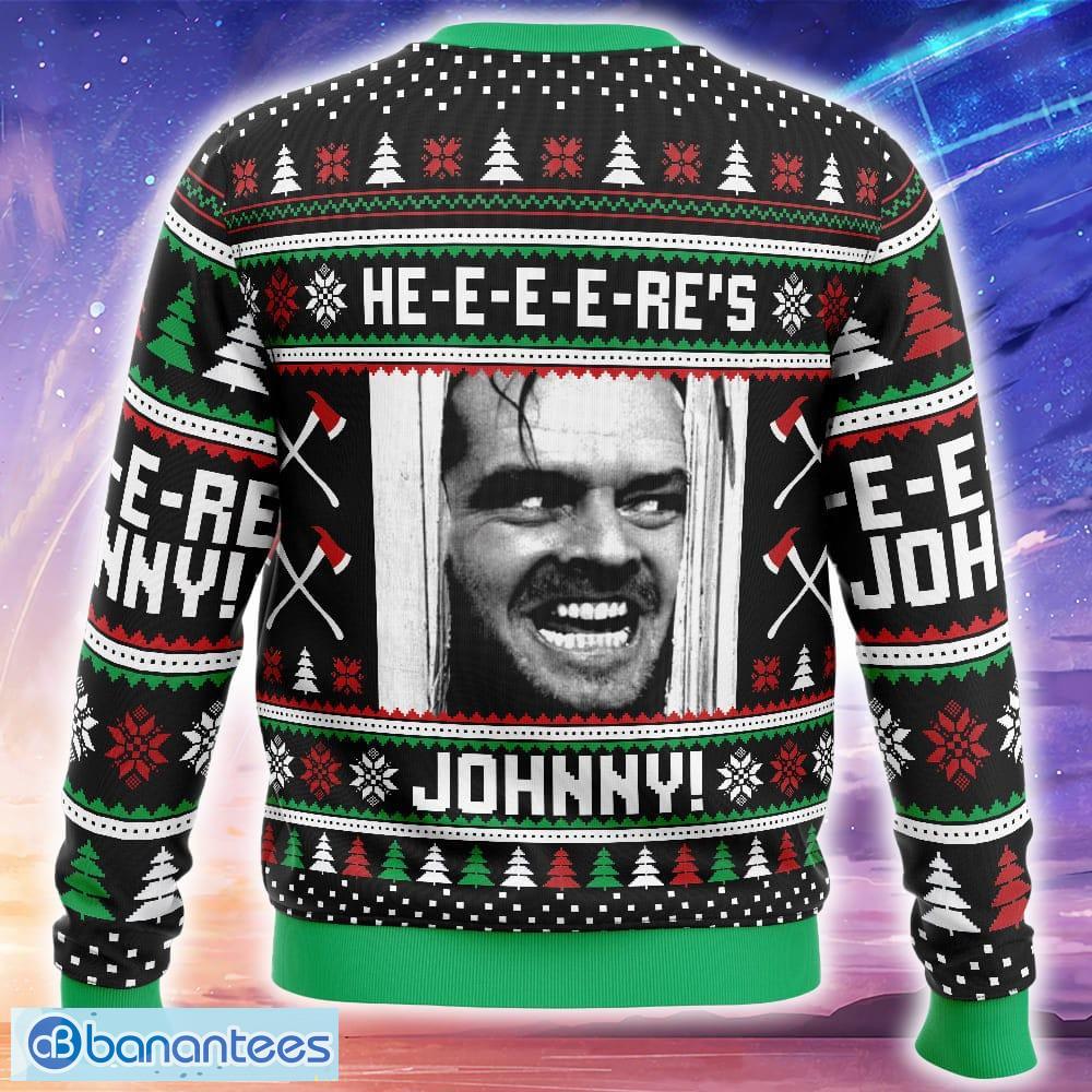 heres johnny the shining ugly christmas sweater trending holidays for men women fans 1 image Here’s Johnny The Shining Ugly Christmas Sweater Trending Holidays For Men Women Fans - Here’s Johnny The Shining Ugly Christmas Sweater_2