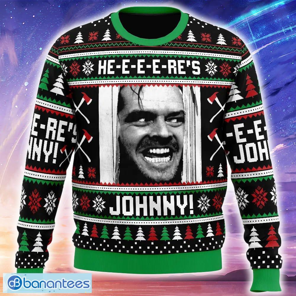 heres johnny the shining ugly christmas sweater trending holidays for men women fans image Here’s Johnny The Shining Ugly Christmas Sweater Trending Holidays For Men Women Fans - Here’s Johnny The Shining Ugly Christmas Sweater_1