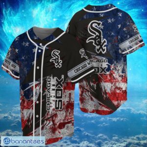 MLB Chicago White Sox Logo Design US Flag Gifts Baseball Jersey Shirt Full Print Product Photo 1