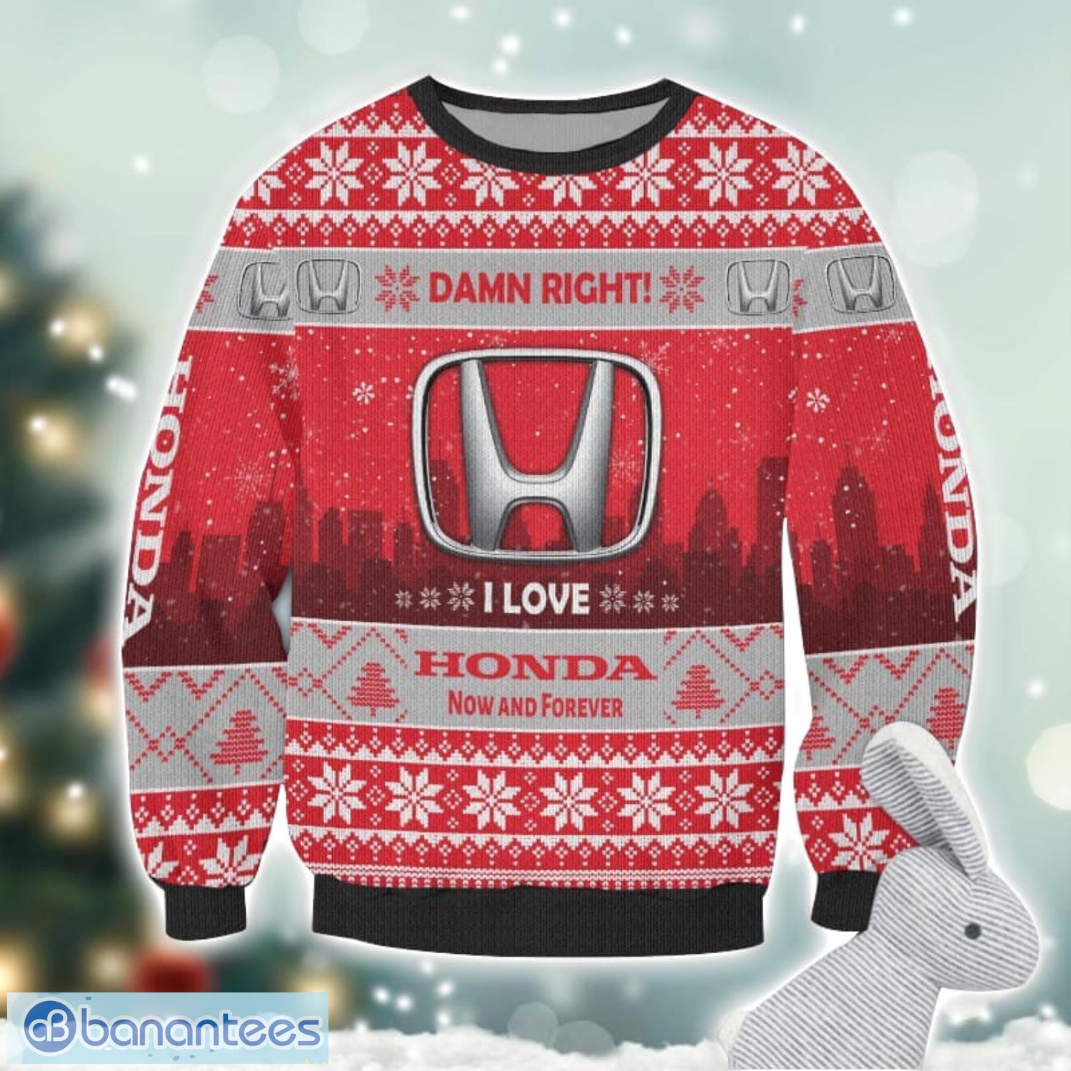 honda damn right i lover honda now and forever 3d ugly christmas sweater christmas gift 1 image Honda Damn Right I Lover Honda Now And Forever 3D Ugly Christmas Sweater Christmas Gift Product Photo 2