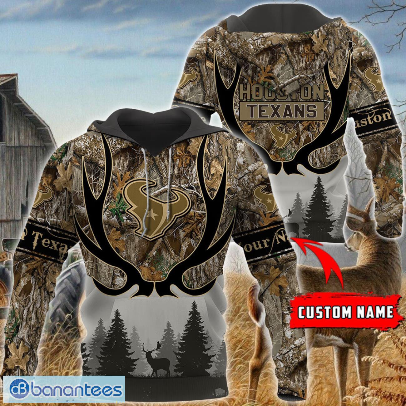 houston texans custom name hunting camo style 3d hoodie t shirt sweatshirt 1 image Houston Texans Custom Name Hunting Camo Style 3D Hoodie T-Shirt Sweatshirt Product Photo 2