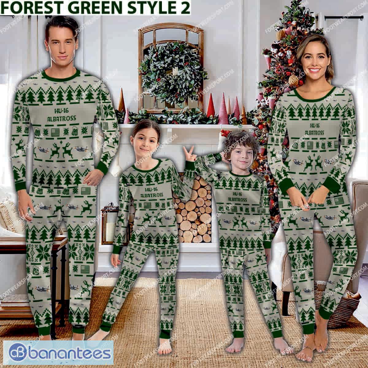 hu 16 albatross hu16 aircraft pajamas set war gift christmas 1 image HU-16 Albatross HU16 Aircraft Pajamas Set War Gift Christmas - HU-16 Albatross HU16 Aircraft Pajamas Set Family Photo Green