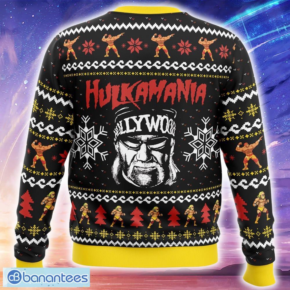 hulkamania hulk hogan ugly christmas sweater trending holidays for men women fans 1 image Hulkamania Hulk Hogan Ugly Christmas Sweater Trending Holidays For Men Women Fans - Hulkamania Hulk Hogan Ugly Christmas Sweater_2
