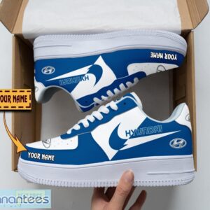 Hyundai Air Force Shoes Custom Name Gift For Fans AF1 Sneakers Product Photo 1