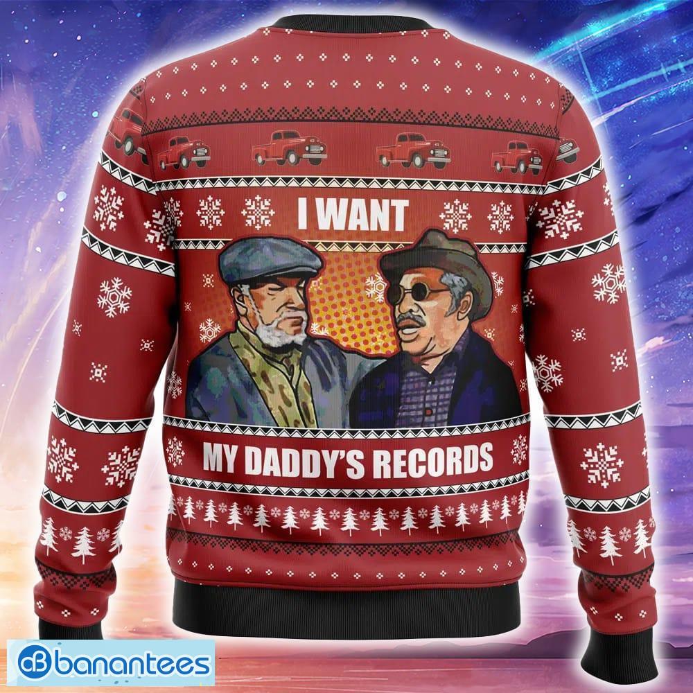 i want my daddys records sanford and son ugly christmas 3d sweater trending holidays for men women fans 1 image I Want My Daddy’s Records Sanford and Son Ugly Christmas 3D Sweater Trending Holidays For Men Women Fans - I Want My Daddy’s Records Sanford and Son Ugly Christmas Sweater_2
