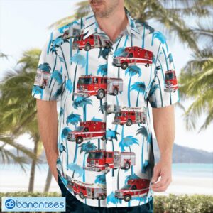 West Springfield, Massachusetts, West Springfield Fire Department Aloha Hawaiian Shirt Product Photo 4