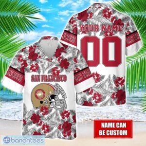 San Francisco Team Hawaiian And Shorts All Printed Beach Set For Fans Custom Name Product Photo 1