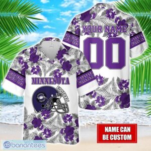 Minnesota Team Hawaiian And Shorts All Printed Beach Set For Fans Custom Name Product Photo 1