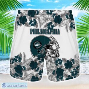 Philadelphia Team Hawaiian And Shorts All Printed Beach Set For Fans Custom Name Product Photo 2