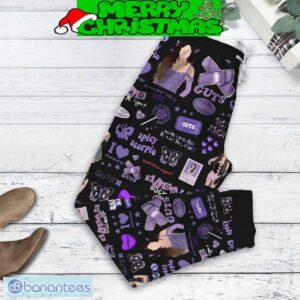 Olivia Rodrigo I’m So Tired Of Bein’ The Girl That I Am Fleece Pajamas Set Full Print Christmas For Women - Olivia Rodrigo I’m So Tired Of Bein’ The Girl That I Am Fleece Pajamas Set-3