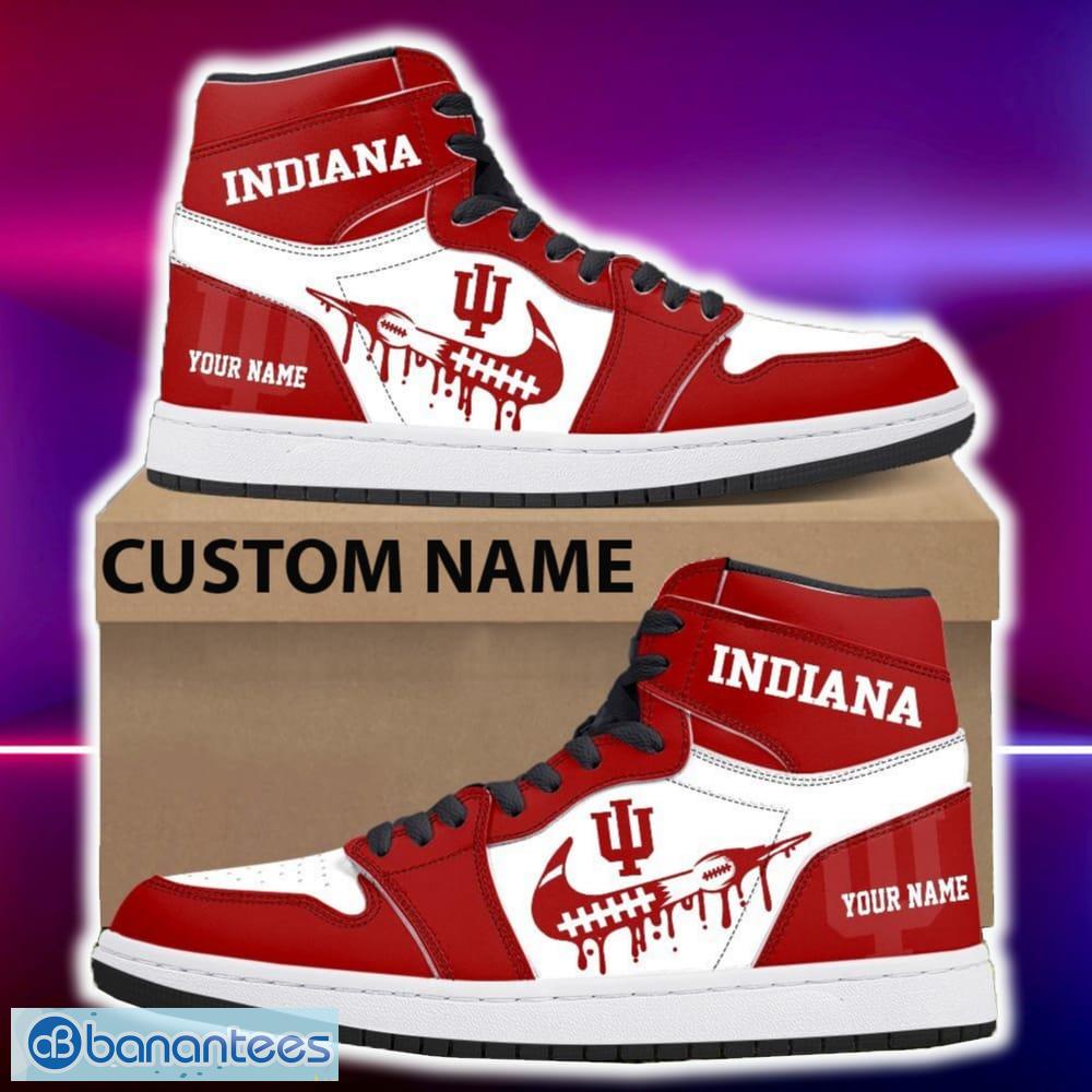 indiana hoosiers air jordan hightop shoes new custom name for fans gift sneaker image Indiana Hoosiers Air Jordan Hightop Shoes New Custom Name For Fans Gift Sneaker - Indiana Hoosiers Air Jordan Hightop Shoes Photo 4