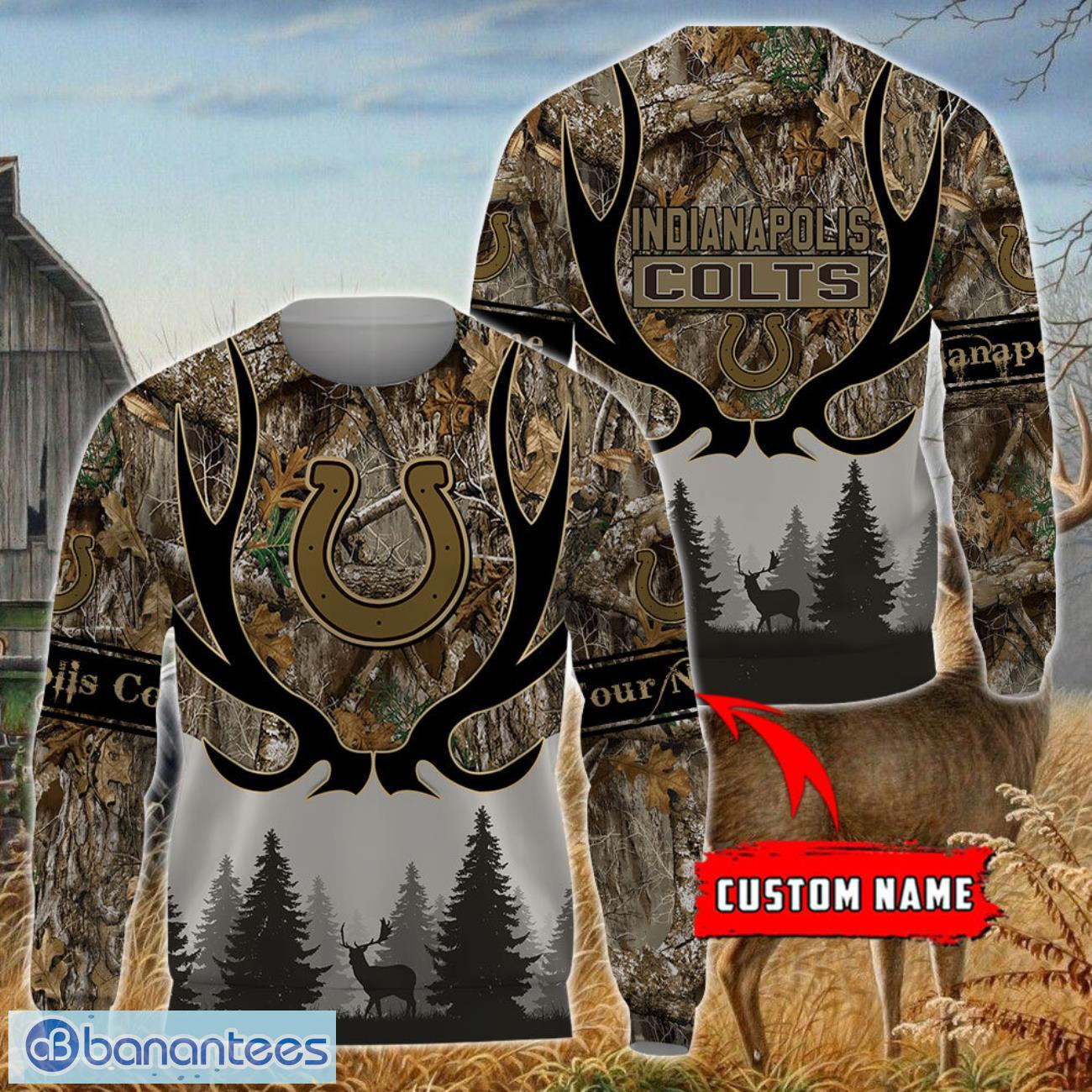 indianapolis colts custom name hunting camo style 3d hoodie t shirt sweatshirt 2 image Indianapolis Colts Custom Name Hunting Camo Style 3D Hoodie T-Shirt Sweatshirt Product Photo 3