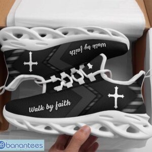 Jesus Faith Over Fear Clunky Max Soul Shoes Running Sneakers Black Product Photo 1