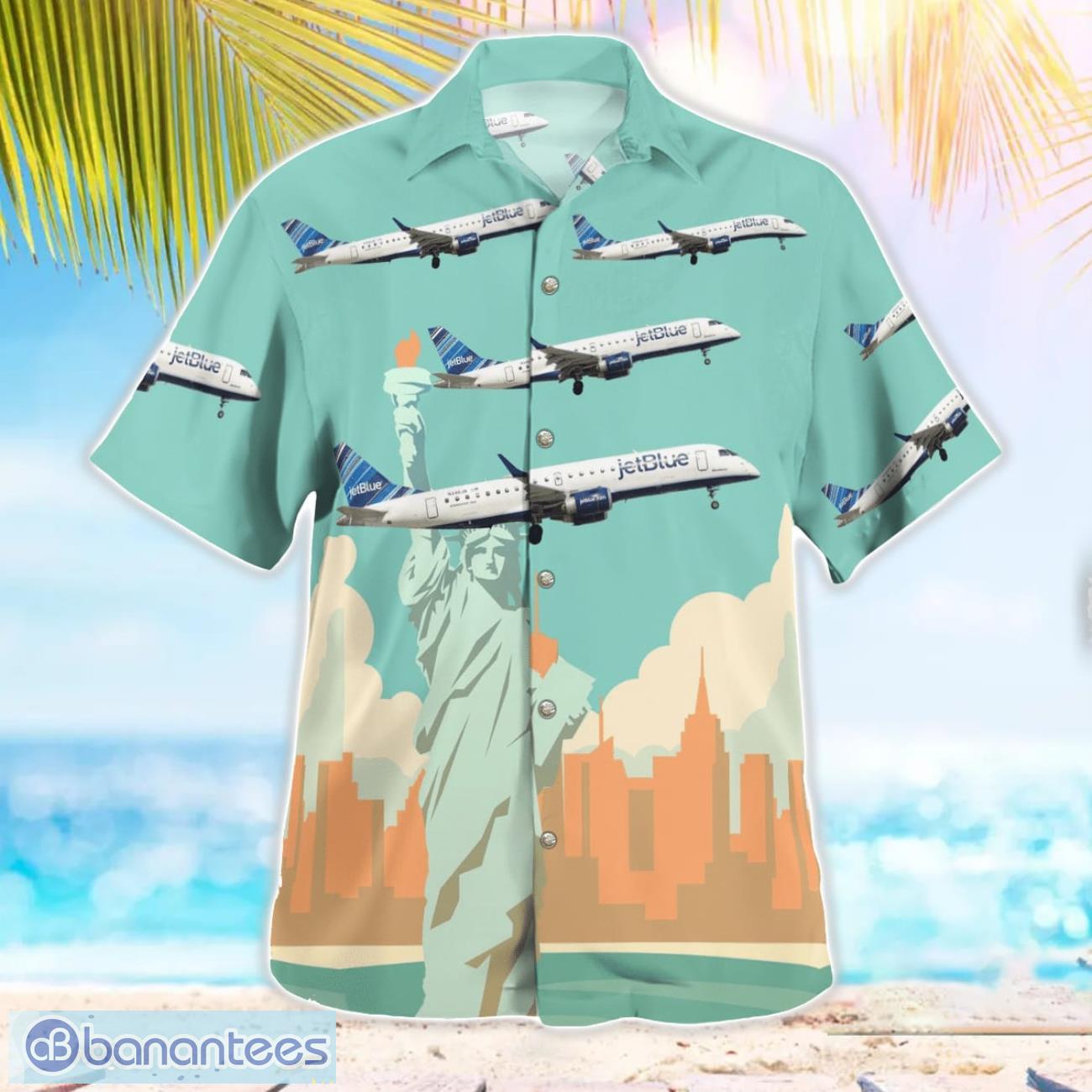JetBlue Embraer 190-100IGW Hawaiian Shirt Beach Shirt For Men And Women JetBlue Embraer 190-100IGW Hawaiian Shirt Beach Shirt For Men And Women Product Photo 2