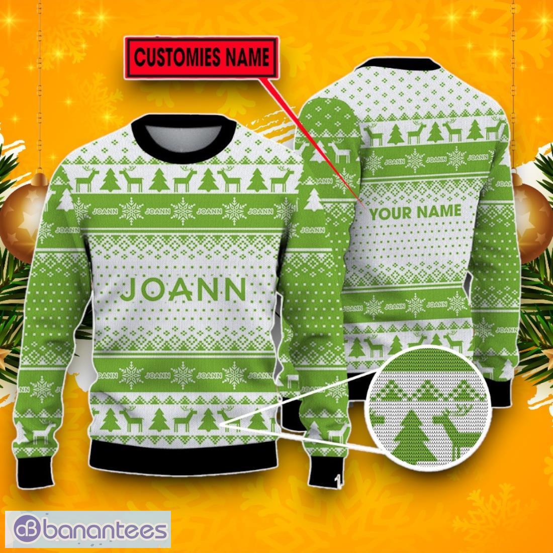 jo ann stores ugly christmas sweater best gift ideas 2024 for fans custom name image Jo-Ann Stores Ugly Christmas Sweater, Best Gift Ideas 2024 For Fans Custom Name Product Photo 1