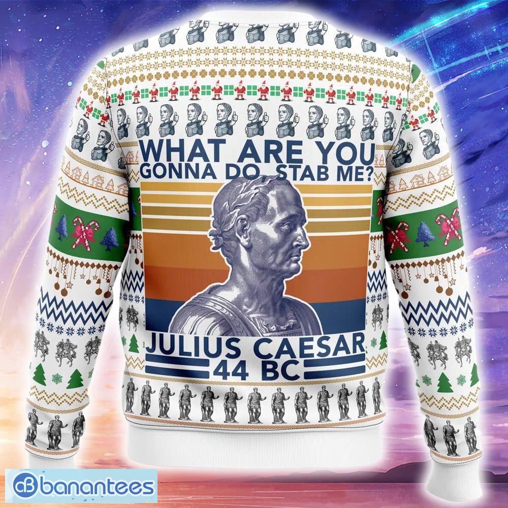 julius caesar ugly christmas 3d sweater trending holidays for men women fans 1 image Julius Caesar Ugly Christmas 3D Sweater Trending Holidays For Men Women Fans - Julius Caesar Ugly Christmas Sweater_2