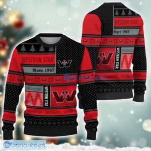 Western Star Logo Ugly Christmas Sweater For Fans Men And Women Christmas Gift Ideas Product Photo 1