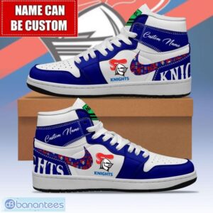 NRL Newcastle Knights Custom Name Limited Air Jordan Hightop Shoes JD1 Sneakers Product Photo 1