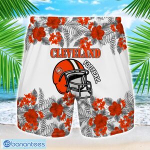 Cleveland Team Hawaiian And Shorts All Printed Beach Set For Fans Custom Name Product Photo 2