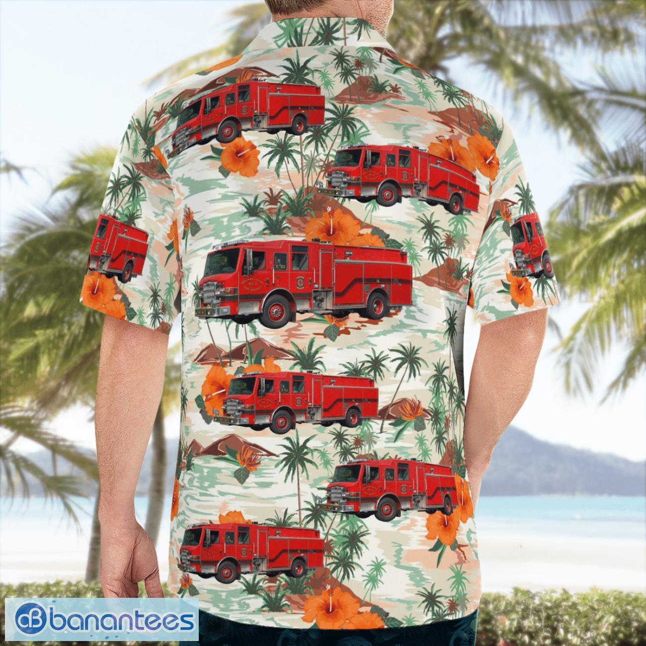 kansas johnson county fire dist 2 station 82 hawaiian shirt 1 image Kansas, Johnson County Fire Dist. 2 – Station 82 Hawaiian Shirt Product Photo 2