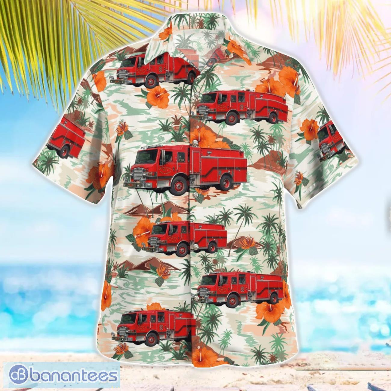 Kansas, Johnson County Fire Dist. 2 – Station 82 Hawaiian Shir Kansas, Johnson County Fire Dist. 2 – Station 82 Hawaiian Shirt Product Photo 3
