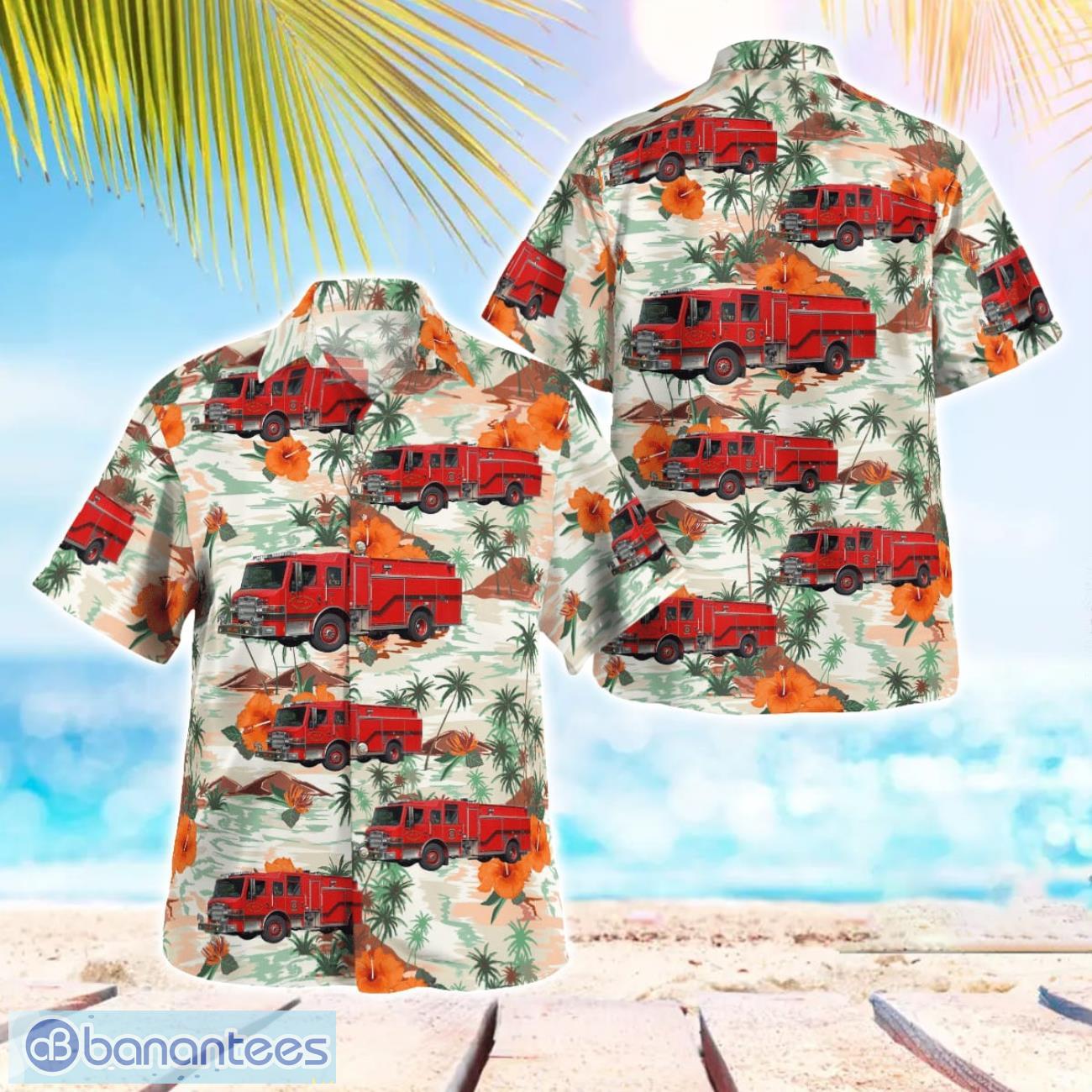 kansas johnson county fire dist 2 station 82 hawaiian shirt image Kansas, Johnson County Fire Dist. 2 – Station 82 Hawaiian Shirt Product Photo 1