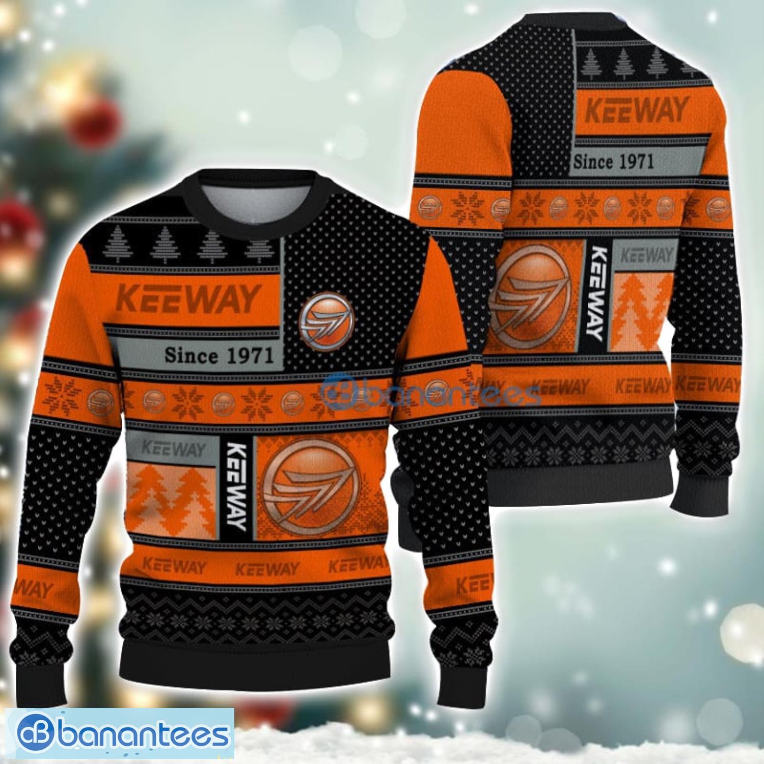keeway logo ugly christmas sweater for fans men and women christmas gift ideas image Keeway Logo Ugly Christmas Sweater For Fans Men And Women Christmas Gift Ideas Product Photo 1