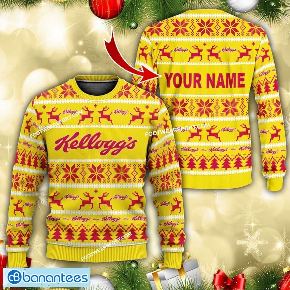 kelloggs personalized knitted christmas sweater aop gift for men and women image Kellogg’s Personalized Knitted Christmas Sweater AOP Gift For Men And Women - Kellogg’s Personalized Knitted Christmas Sweater AOP Gift For Men And Women