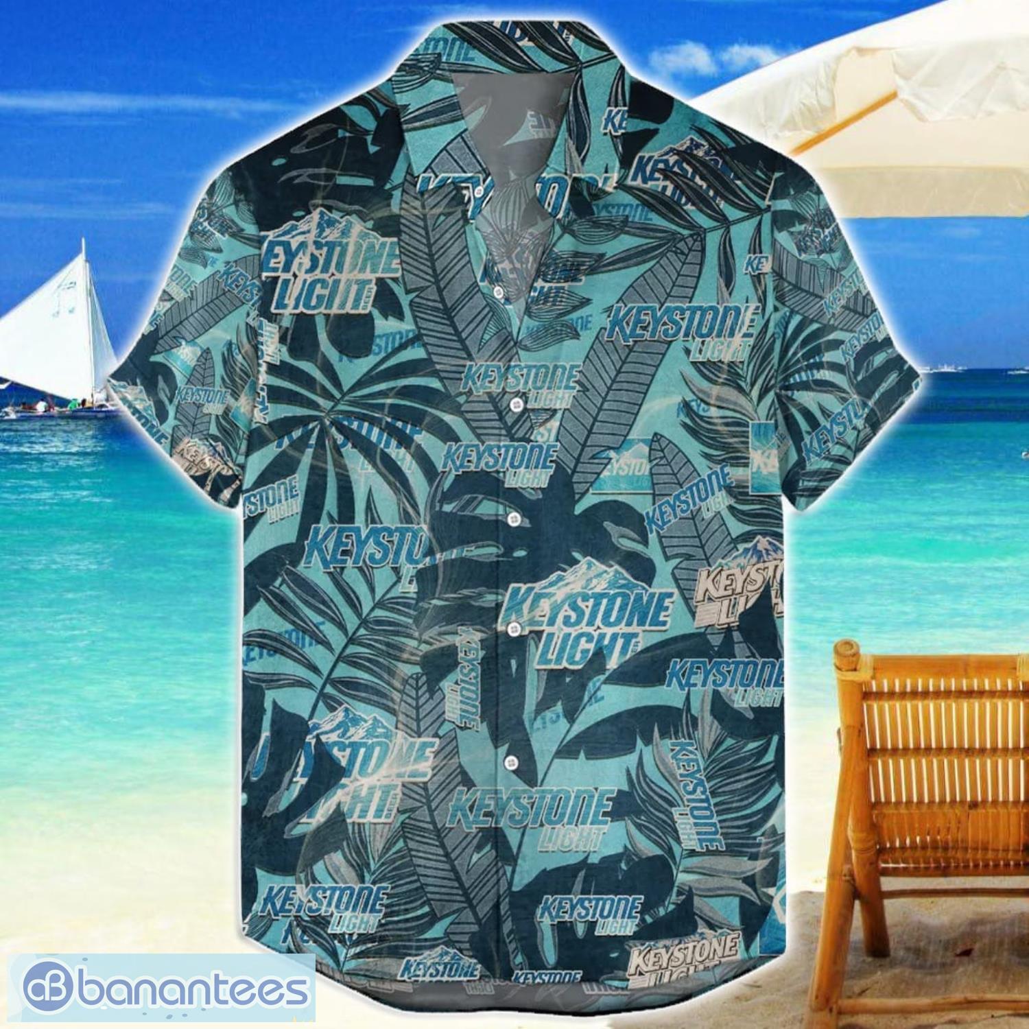 keystone light beer retro logo 3d hawaiian shirt gift for men and women image Keystone Light Beer Retro Logo 3D Hawaiian Shirt Gift For Men And Women Product Photo 1