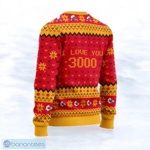 Kansas City Chiefs Patrick Mahomes I Love You 3000 Sport Player 3D Ugly Christmas Sweater Product Photo 3